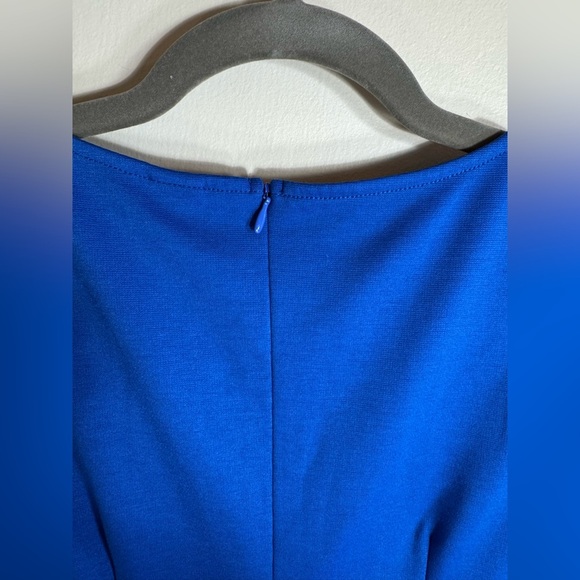 NWT Vfshow Women's Solid Blue 3/4 Sleeve Mermaid Bodycon Dress Size Small - Picture 12 of 15